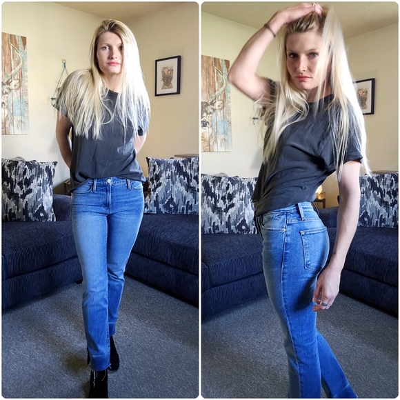 NWT Frame Le High Straight Jean in Imogen Dip - Picture 13 of 17